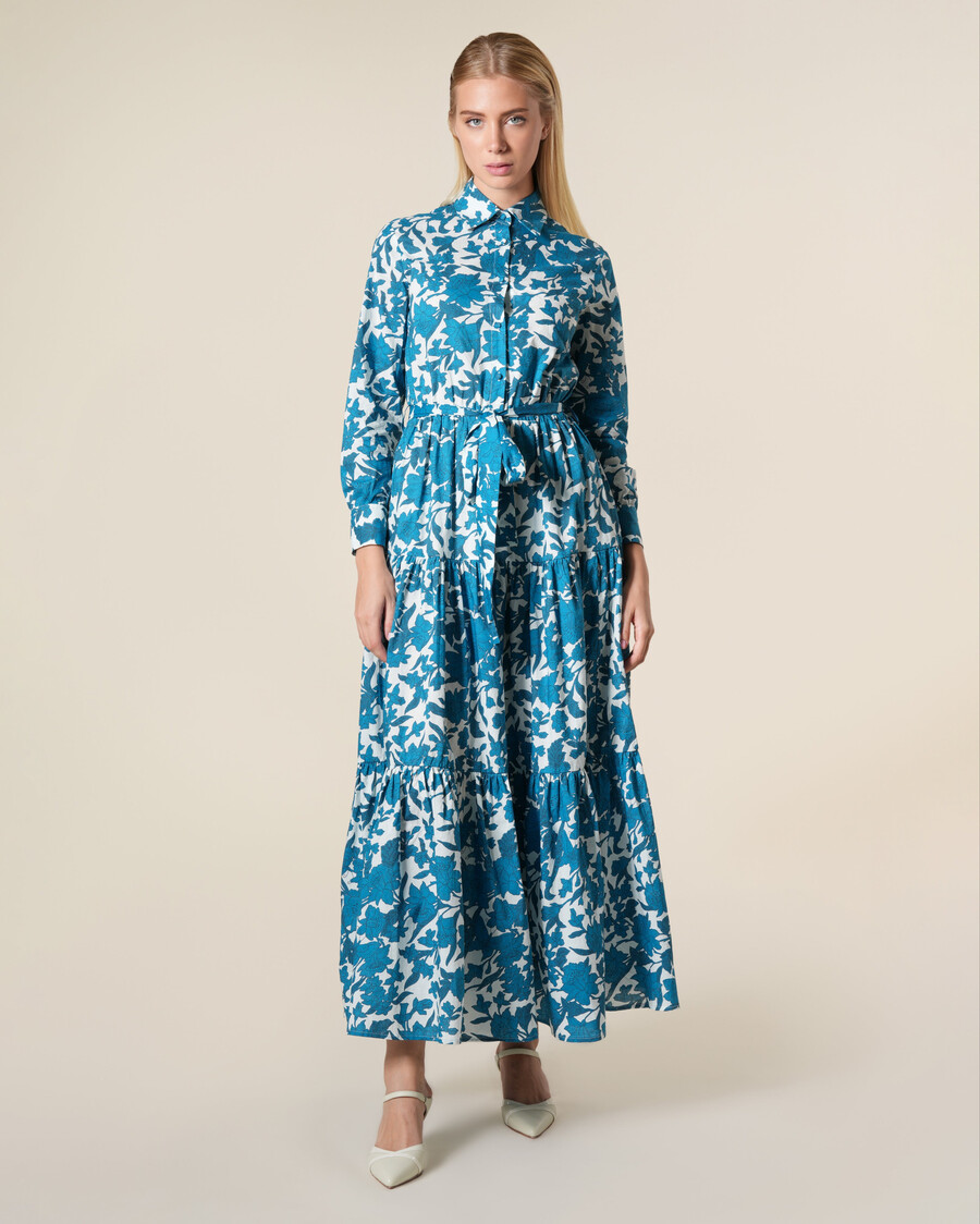 floral maxi cotton dress
