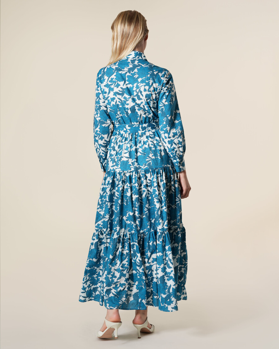 floral maxi cotton dress