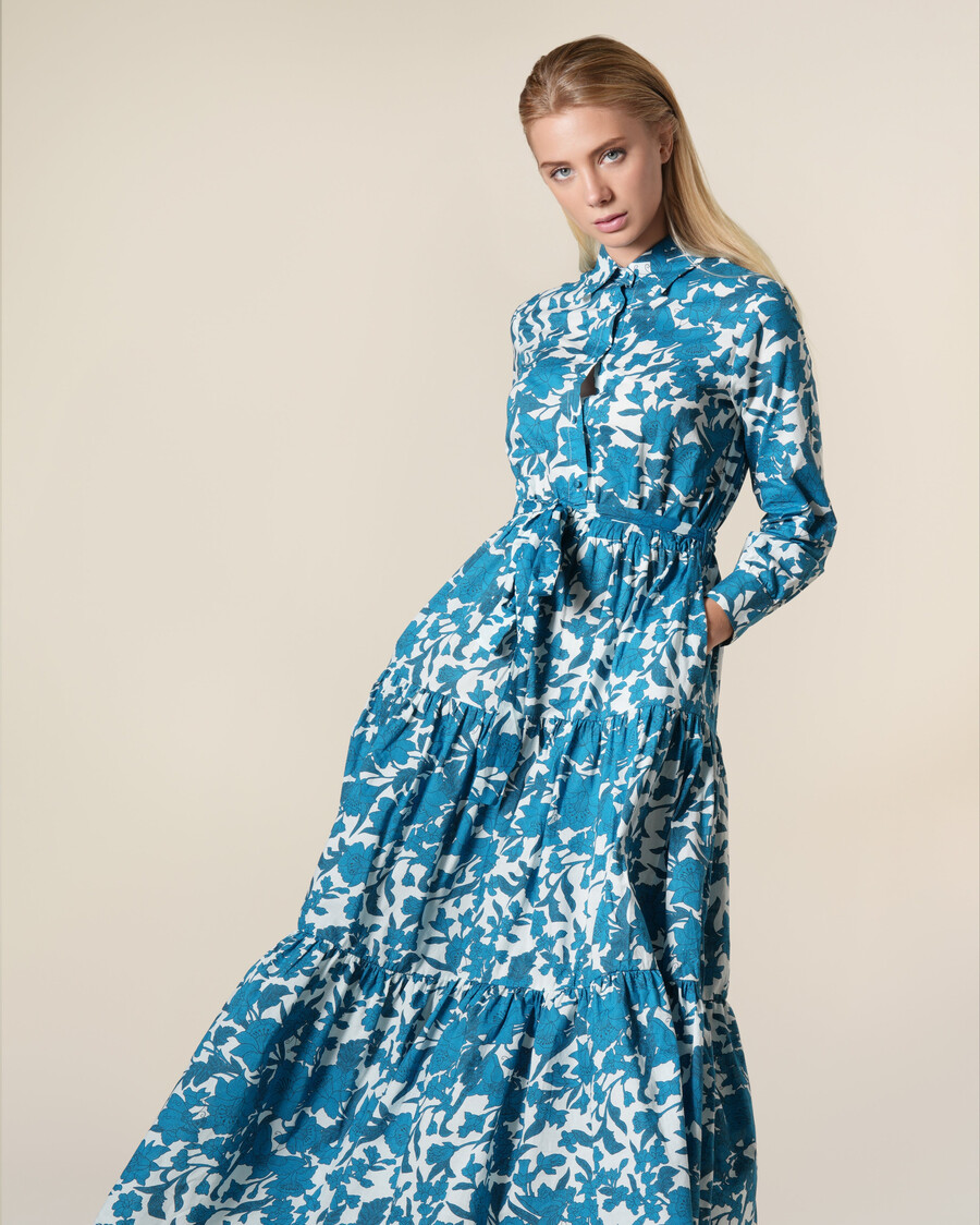 floral maxi cotton dress
