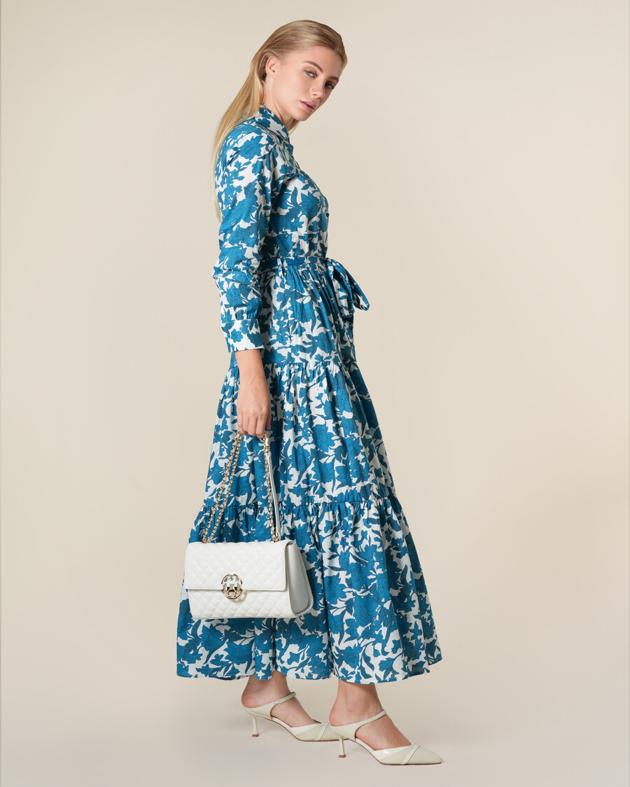 floral maxi cotton dress